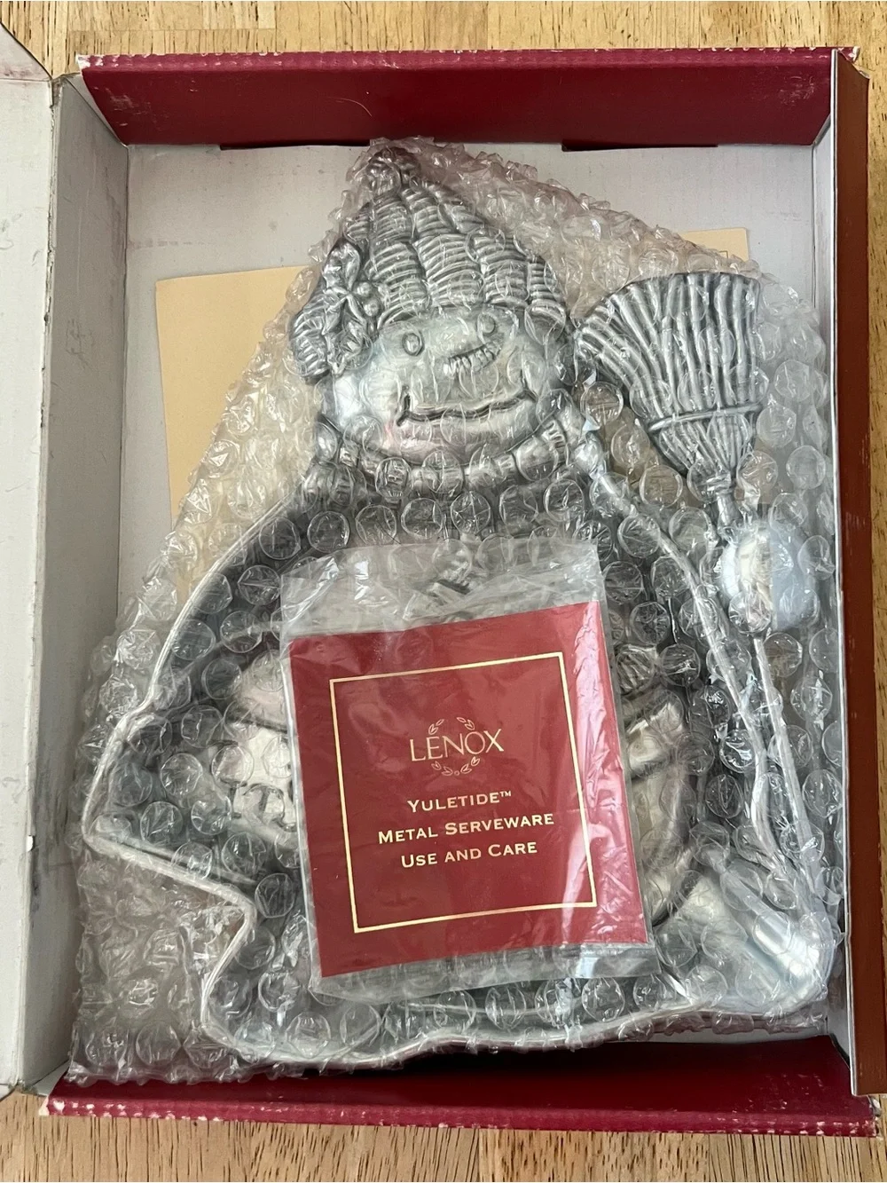 Lenox Yuletide Metal Snowman Tray